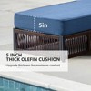 Buenhomino Outdoor Chaise Lounge Chairs with 5-inch Cushions, 5 Level Adjustable Backrest Recliner for Poolside Lounging or Patio Retreat - 2 of 4