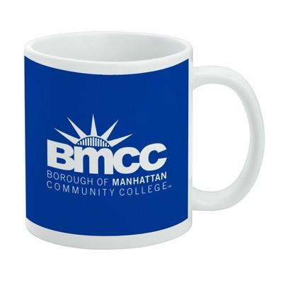 Borough of Manhattan Community College Primary Logo Ceramic Coffee Mug Novelty Gift Mugs for Coffee Tea and Hot Drinks 11oz White