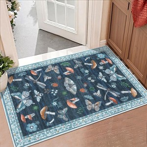 Floral Washable Rug - 1 of 4