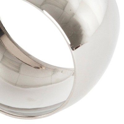 Silver Round Napkin Rings Set of Four