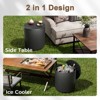 AZL1 Life Concept Ice Buckets Modern Insulated Ice Bucket with Sealed Cover for Outdoor Patio Garden Party, Black, 14.76"*14.76"*16.65" - 4 of 4