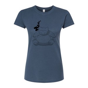 Women's - Pokémon - Snorlax Zzz Fitted Graphic T-Shirt - 1 of 3