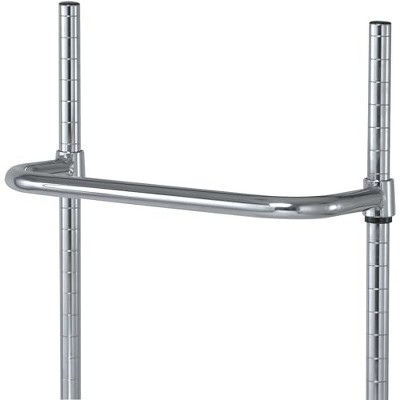 Chrome 24-Inch Push Handle for Wire Shelving