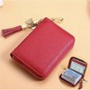 Wikineon Womens Coin Purse Credit Card Holder Wallet - Stylish & Compact with Multiple Card Slots, Secure Coin Compartment for Daily Use,Rosy - 2 of 4