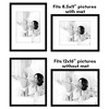 Americanflat 5 Pack of Picture Frames with Mat - Plexiglass Cover - 4 of 4