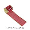 Unique Bargains Gift Wrap Ribbons Faux Linen with Reindeer Border Polyester 78.74"x1.97" 1 Pc - 3 of 4
