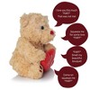 Big Mo's Toys Valentine's Teddy Bear Plush with Red Hug Me Love Heart Dirty Talking Valentines Day Funny Farting Stuffed Animal Girlfriend Boyfriend - 3 of 4