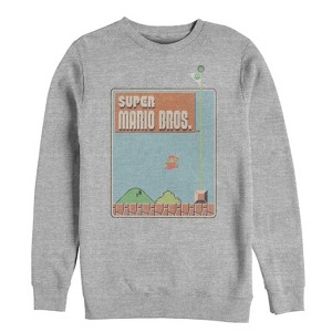 Men's Nintendo Vintage Mario Fly Screen Sweatshirt - 1 of 3