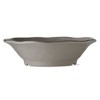 tagltd 10 oz. 7 in. Veranda Cracked Glazed Solid Gray Wavy Edge Melamine Serving Bowls 4 pc Dishwasher Safe Indoor Outdoor - 2 of 3