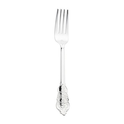 Smarty Had A Party Shiny Baroque Silver Plastic Forks - 600 pcs