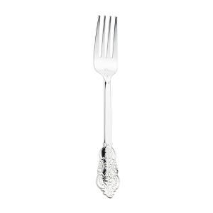 Smarty Had A Party Shiny Baroque Silver Plastic Forks - 600 pcs - 1 of 4