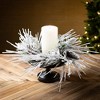 Sullivans Artificial Heavily Flocked Mini Christmas Wreath  Green-White  Indoor Christmas DÃƒÂ©cor - 3 of 3