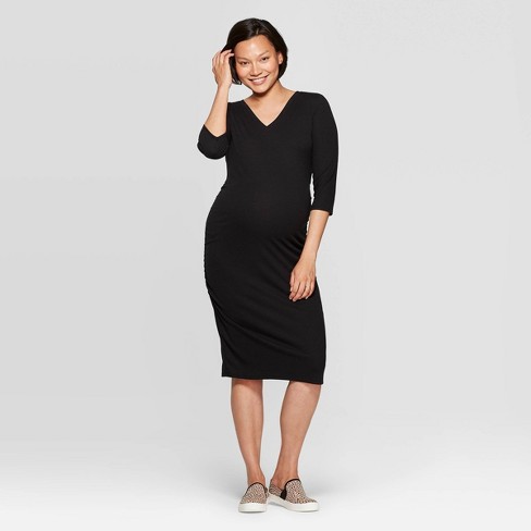 Target black cheap maternity dress