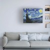 Trademark Fine Art - Vincent Van Gogh  Pixelated Starry Night Canvas Art - 2 of 4