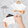 Big Dot of Happiness Orange Grad - Best is Yet to Come - 2-in-1 Orange Graduation Party Cards - Activity Duo Games - Set of 20 - 3 of 4