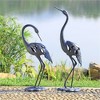 SPI Home Crane Pair Garden Sculpture – 29" Tall Bronze Metal Bird Duo for Outdoor Garden, Nature-Inspired Wildlife Yard Art - 2 of 3