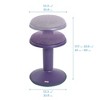 ECR4Kids Sitwell Wobble Stool with Cushion, Adjustable Height - 2 of 4