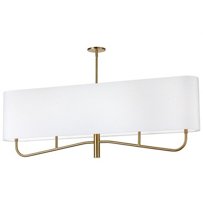 Dainolite Eleanor 4 - Light Chandelier in  Aged Brass