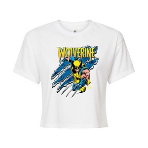 Women's - Marvel - Wolverine Slash Cropped Graphic T-Shirt - 1 of 4
