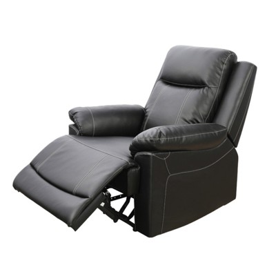 Fontoi Accent Chairs, Adjustable Recliner Chair, Leather Sofa with Soft Cushion for Living Room, Brown, 38"*40"*38"