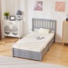 Karl Home Gray Pinewood Frame Twin Size Platform Bed with Four Large Drawers and Headboard - 3 of 4
