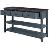 PAGED 53 inch Console Table with 3 Drawers,Modern Entryway Table with 2 Open Shelf for Living Room,Hallway - 4 of 4