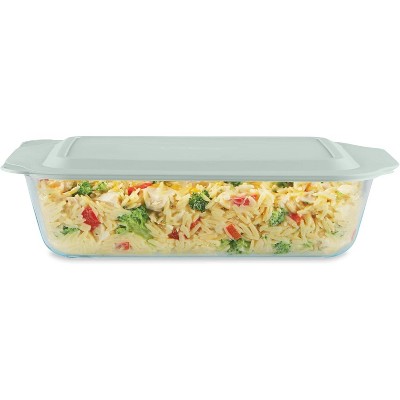 3-Pack Glass Baking Dish Set With BPA-Free Lids, Rectangular Glass Bakeware, Dishwasher, Microwave, Freezer