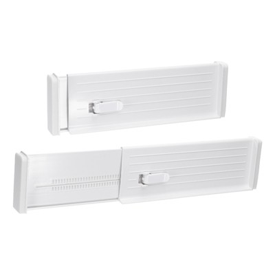 Unique Bargains Plastic Expandable Desk Organizers and Holders Drawer Dividers 2 Pcs