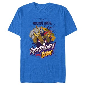 Men's Teenage Mutant Ninja Turtles Rocksteady and Bebop T-Shirt - 1 of 4
