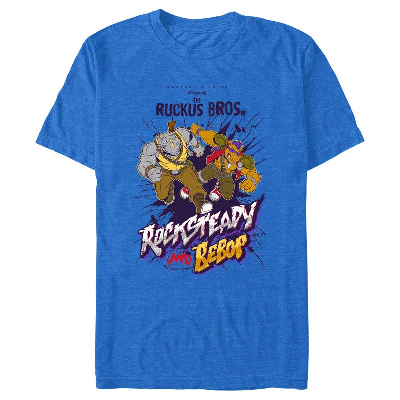 Men's Teenage Mutant Ninja Turtles Rocksteady and Bebop T-Shirt, 1 of 6