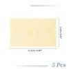 Unique Bargains Heart-shaped Invitation Envelopes for Greeting Cards Wedding Birthday Christmas 5 Pcs - 2 of 4