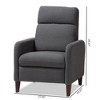 Casanova Mid - Century Modern Fabric Upholstered Lounge Chair - Baxton Studio - 3 of 4