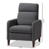 Casanova Mid - Century Modern Fabric Upholstered Lounge Chair - Baxton Studio - image 3 of 4