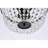 Elegant Lighting Cora 13 inch flush mount in black - 4 of 4