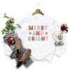 Simply Sage Market Women's Graphic Sweatshirt Retro Merry and Bright Stars - 3 of 4