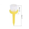 Unique Bargains Adjustable Height Low Friction Resistance Plastic Golf Tee Brush Tops 2 Inch 2 Pcs Yellow - 2 of 4