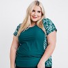 Calypsa Women's Loose Fit Short Sleeve UPF 50+ Adele Swim Top - 3 of 4