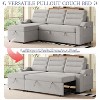 NicBex 83.5 Inch Convertible Sleeper Sofa Bed with Storage Recliner and Cup Holder for Living Room,Small Space,Bedroom - 4 of 4