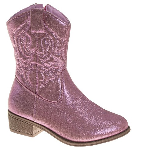 Kensie Girl Metallic Cowgirl Boots.(little Kids/big Kids) : Target