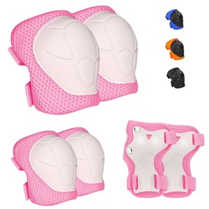 Evita Kids Protective Gear Set - Knee Pads Elbow Pads with Wrist Guards for Ages 3-12 - 1 of 4