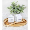 Darware Milk Carton Sugar and Creamer Set; Milk Carton Shaped White Ceramic Cream Jug and Sugar Bowl - 3 of 4
