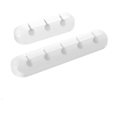 White Cable Clip; Wire Organizer Cable Management Cable Organizer 3 Pack Wire Holder