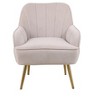 NicBex Velvet Accent Chair,Modern Arm Chair with Adjustable Legs for Bedroom,Reading Room - 4 of 4