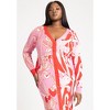 ELOQUII Women's Plus Size Intarsia Two Tone Cardigan Dress - 4 of 4