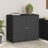 Garden Storage Cabinet PE Rattan Medium Durable  vidaXL - 3 of 4