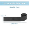 PiccoCasa Dumbbell Fishing Rod Racket Handle Sweat Absorbing Foam Nonslip Grip Tape Black 2 Pcs - 4 of 4