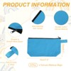 Unique Bargains Canvas Plain Zipper Toiletry Makeup Organizing Bags 8 Pcs - 2 of 4