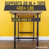 Pipe Decor 1 in. Heavy Duty H Round Flange Desk Main. Leg - 1 Leg - 3 of 4