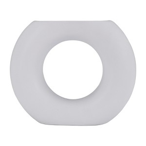 Sagebrook Home 5" Vase Contemporary Abstract Donut Cut-Out Vase Decorative Home or Office - 1 of 4