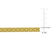 EVERLY JEWELRY | Yellow Plated Sterling Silver 4.5mm Fancy Herringbone Necklace with chain - 16.5 in - 4 of 4